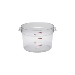 Food Storage Containers<Cambro RFSCW12, 12 qt Polycarbonate Food Storage Container - Camwear Round