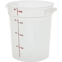 Food Storage Containers<Cambro RFS4PP190, 4 qt Polypropylene Round Food Storage Container