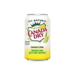 Bottled Water<Canada Dry Lemon-Lime Seltzer, 12 Oz., 24/Carton (00078000165166)