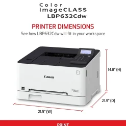 Color Printers<Canon imageCLASS LBP632Cdw Wireless Color Laser Printer, Single-Function, Print (LBP632CDW)