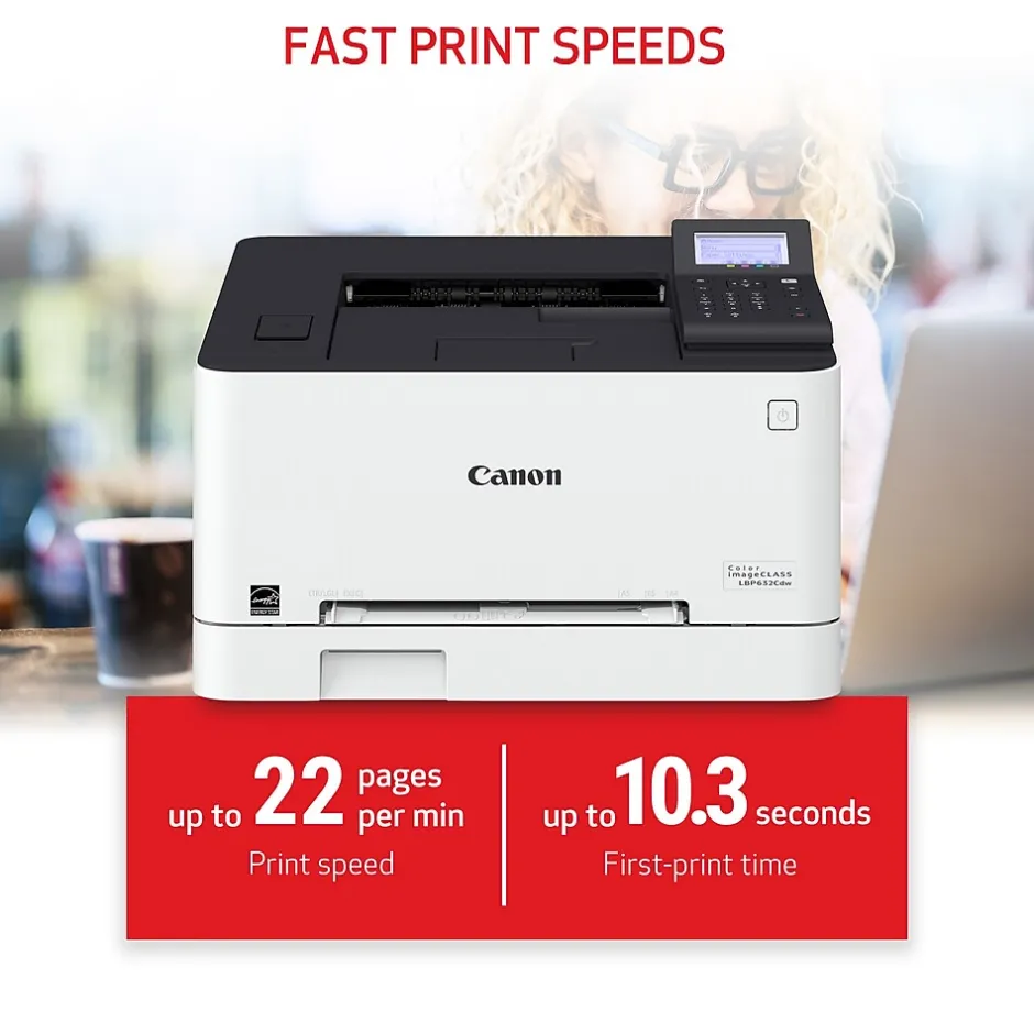 Color Printers<Canon imageCLASS LBP632Cdw Wireless Color Laser Printer, Single-Function, Print (LBP632CDW)