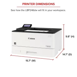 Black & White Printers<Canon imageCLASS LBP246dw Laser Printer, Single-Function, Print (5952C005)