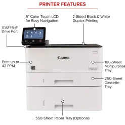 Black & White Printers<Canon imageCLASS LBP247dw Laser Printer (5952C004)