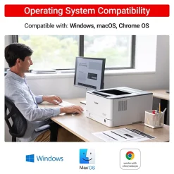 Black & White Printers<Canon imageCLASS LBP172dw Wireless Black & White Laser Printer, Single-Function, Print (6353C004)