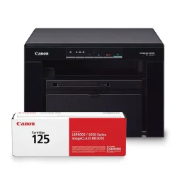 Instant Photo Printers<Canon imageCLASS MF3010 VP Black & White Laser Printer, All-In-One, Print, Scan, Copy (5252B037)