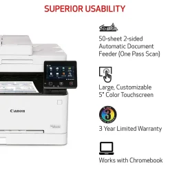All-In-One Printers<Canon imageCLASS MF656CDW Wireless Color Laser Printer, All-In-One, Print, Scan, Copy, Fax (MF656CDW)