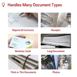 Portable Scanners<Canon imageFORMULA R40 USB Duplex Document Scanner, White (4229C001)
