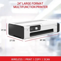 Color Printers<Canon imagePROGRAF TC-20M Wireless Wide Format Color All-In-One Inkjet Printer (5816C002)