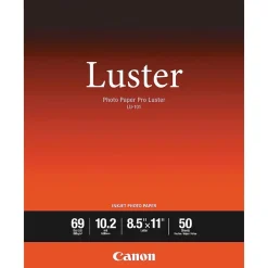 Online LU-101 Luster Photo Paper, 8.5" x 11", 50 Sheets/Pack (CNM6211B004) Photo Paper