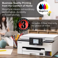 Color Printers<Canon MAXIFY GX1020 Wireless Color Inkjet Printer, All-In-One Supertank, Print, Scan, Copy (GX1020)
