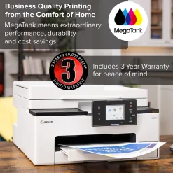 Color Printers<Canon MAXIFY GX2020 Wireless Color Inkjet Printer, All-In-One, Print, Scan, Copy, Fax (GX2020)