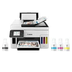 Color Printers<Canon MegaTank MAXIFY GX6021 Wireless Color All-in-One Inkjet Printer (4470C037)