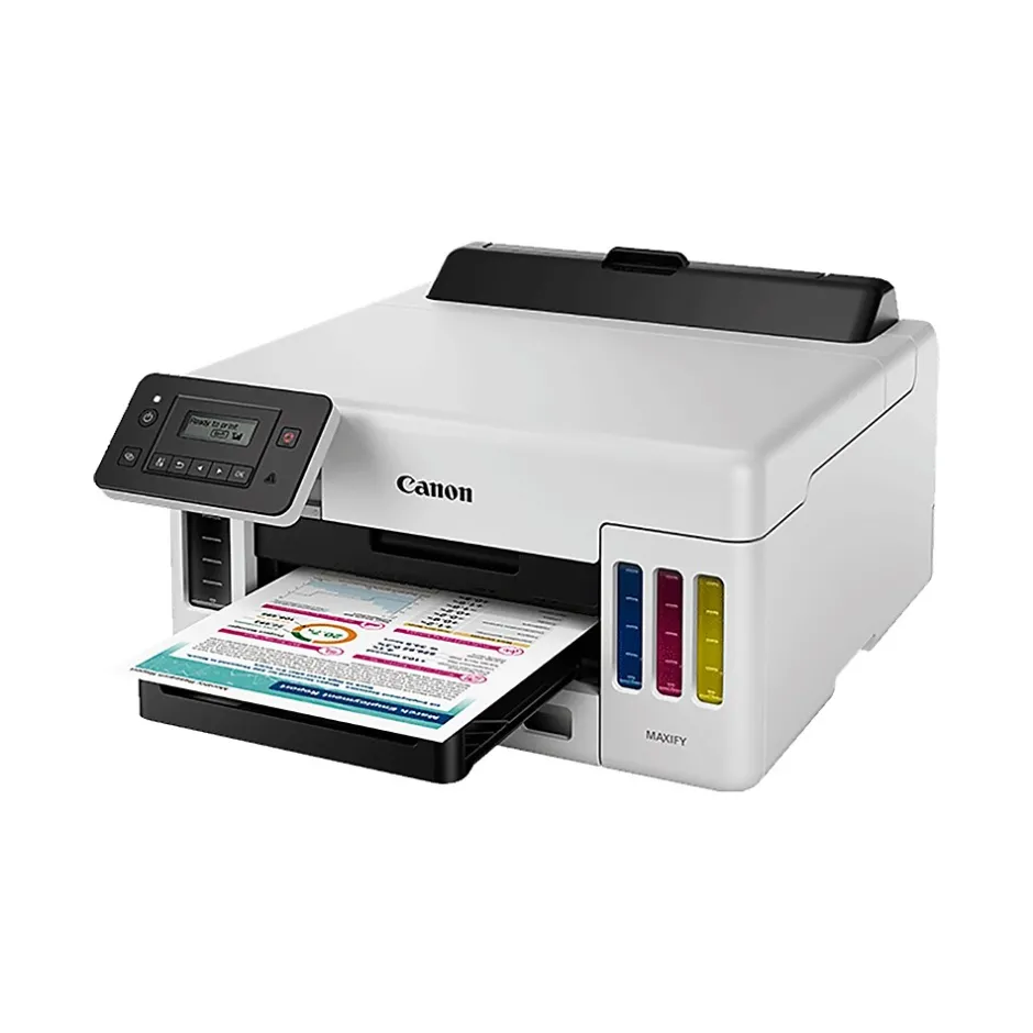 Color Printers<Canon MegaTank MAXIFY GX5020 Inkjet Printer, Single-Function Supertank, Print (5550C002)