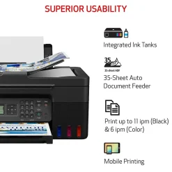 All-In-One Printers<Canon MegaTank PIXMA G4270 Wireless Color All-in-One Inkjet Printer (5807C002)