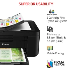 Instant Photo Printers<Canon PIXMA TR4720 Wireless Color Inkjet Printer, All-In-One, Print, Scan, Copy, Fax (21-MFP4)