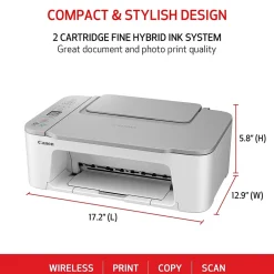 Color Printers<Canon PIXMA TS3520 Wireless Color Inkjet Printer, All-In-One, Print, Scan, Copy (TS3520 WHITE)
