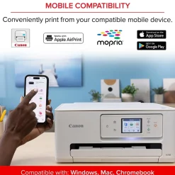 Color Printers<Canon PIXMA TS7720 Wireless Color Inkjet Printer, All-In-One, Print, Scan, Copy (TS7720)