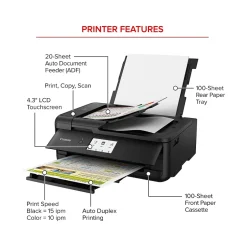 Wireless Printers<Canon PIXMA TS9520a Inkjet Printer, All-in-One, Print, Scan, Copy (2988C032)