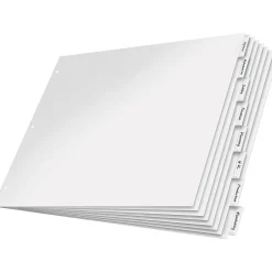 Cardinal ® 11" x 17" Paper Insertable Dividers, 8-Tab, Clear, 1/St Online