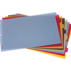 Cardinal Blank Dividers, 8-Tab, Blue/Green/Purple/Red/Yellow (CRD 84251) Online