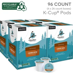 Keurig K-Cups<Caribou Coffee Caribou Blend Coffee Keurig® K-Cup® Pods, Medium Roast, 96/Carton (10307)