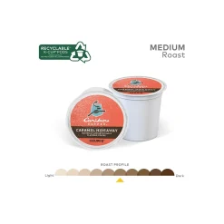 Keurig K-Cups<Caribou Coffee Caramel Hideaway Coffee Keurig K-Cup Pods, Medium Roast, 96/Box (736685CT)
