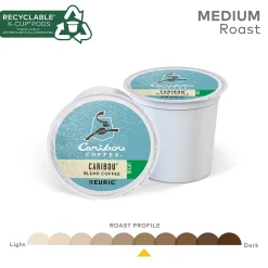 Keurig K-Cups<Caribou Coffee Caribou Blend Decaf Coffee, Medium Roast, 0.41 oz. Keurig® K-Cup® Pods, 24/Box (6995)