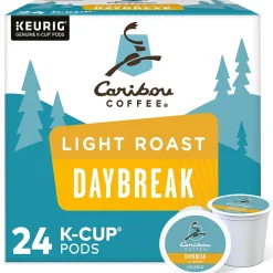 Keurig K-Cups<Caribou Coffee Daybreak Morning Blend Coffee Keurig® K-Cup® Pods, Light Roast, 24/Box (6994)