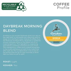 Keurig K-Cups<Caribou Coffee Daybreak Morning Blend Coffee Keurig® K-Cup® Pods, Light Roast, 24/Box (6994)