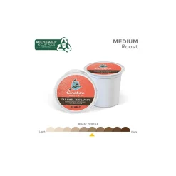 Keurig K-Cups<Caribou Coffee Hideaway Caramel Coffee Keurig® K-Cup® Pods, Medium Roast, 24/Box (736685)