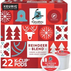 Keurig K-Cups<Caribou Coffee Reindeer Blend Keurig® K-Cup® Pods, Dark Roast, 22/Box (5000357727)