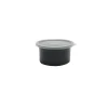 Food Storage Containers<Carlisle 0.6 Qt. Classic™ Black Crock with Lid, 5 1/16" Top Dia x 4 1/2" Bottom Dia x 2 3/5" H, Black (30003)