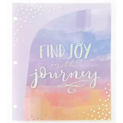 Carolina Pad Silver Lining Glossy 3-Hole Punched 6-Pocket Folder, Multicolor (93002)