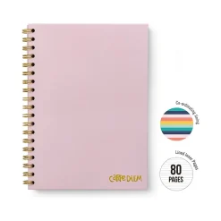 Carpe Diem Ballerina Pink 1-Subject Notebook, 7.5