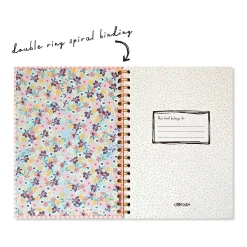 Carpe Diem Ballerina Pink Check 1-Subject Notebook, 7.5