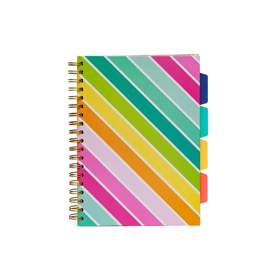 Carpe Diem Color Wash 5-Subject Subject Notebooks, 7.09" x 10", College Ruled, 100 Sheets, Assorted Colors, 3/Pack (9032-CD) Discount