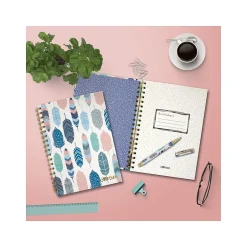 Carpe Diem Feathers 1-Subject Notebook, 7.5