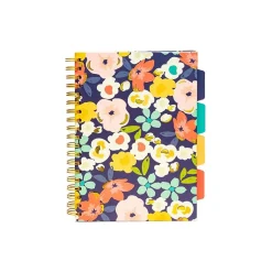 Carpe Diem Floral Love 5-Subject Subject Notebooks, 7.09" x 10", College Ruled, 100 Sheets, Assorted Colors, 3/Pack (9033-CD) Hot