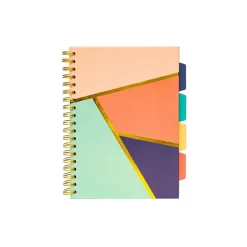 Carpe Diem Floral Love 5-Subject Subject Notebooks, 7.09