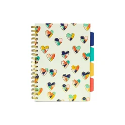 Carpe Diem Floral Love 5-Subject Subject Notebooks, 7.09