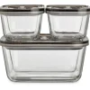 Food Storage Containers<Caso Design VG 3000 3-Piece Food Vacuum Canister Set Glass (11177)