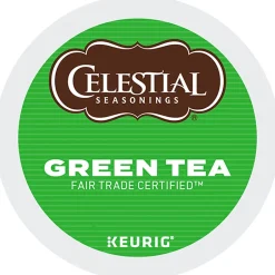 Tea<Celestial Seasonings Green Tea, Keurig® K-Cup® Pods, 96/Carton (14734)