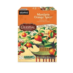 Keurig K-Cups<Celestial Seasonings Mandarin Orange Spice Tea, Keurig® K-Cup® Pods, 96/Carton (14735)