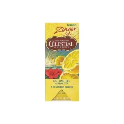 Tea<Celestial Seasonings Zinger Lemon Tea Bags, 25/Box (31010)