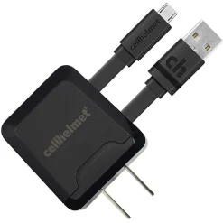 Lightning Cables<cellhelmet 2.1-Amp Single-USB Wall Charger with USB-A to Micro USB Flat Cable, 3 Feet (WALL-2.1/1+F-MICRO-3-B)