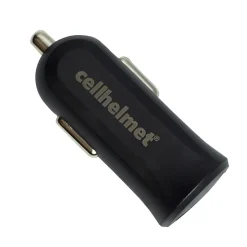 cellhelmet 2.4-Amp Single-USB Car Charger with USB-A to Micro USB Flat Cable, 3 Feet (CAR-2.4/1+F-MICRO-3-B)
