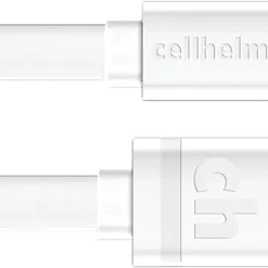cellhelmet Charge and Sync USB-C to Lightning Flat Cable, 6 Feet (CABLE-F-LIGHT-6-W)