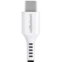 cellhelmet Charge and Sync USB-C to USB-A Round Cable, 3' (CABLE-C-A-3-R-G)