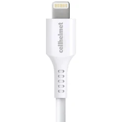 cellhelmet Charge and Sync USB-A to Lightning Round Cable, 10' (CABLE-LIGHT-A-10-R-W)
