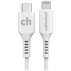 cellhelmet Charge and Sync USB-C to Lightning Round Cable, 1' (CABLE-R-LIGHT-TYPE-C-1)